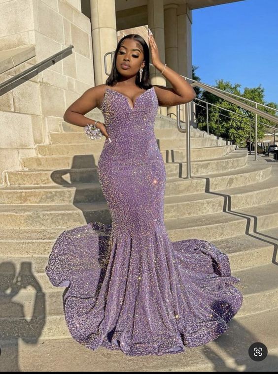 Sparkly Mermaid Long Prom Dress Sequins Evening Dress,DS5017