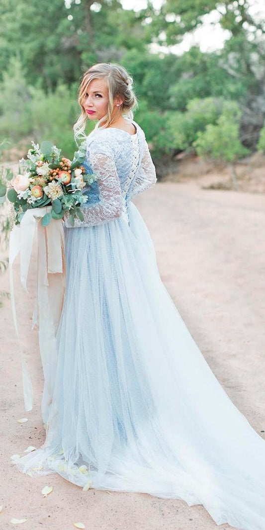Bohemian Wedding Dress,Mermaid Wedding Dress,Off the shoulder Wedding Gown,DS3451