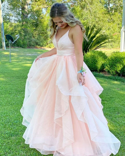 Princess Blush Long Prom Gown,DS3147