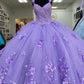 Pretty Lilac Quinceanera Dresses, Sweet 16 Dress , Ball Gown With Appliques ,DS4352