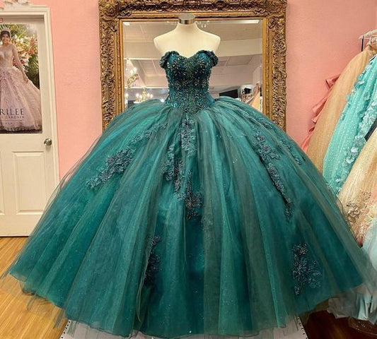 Green Ball Gown Evening Dress Prom Dress,DS4410