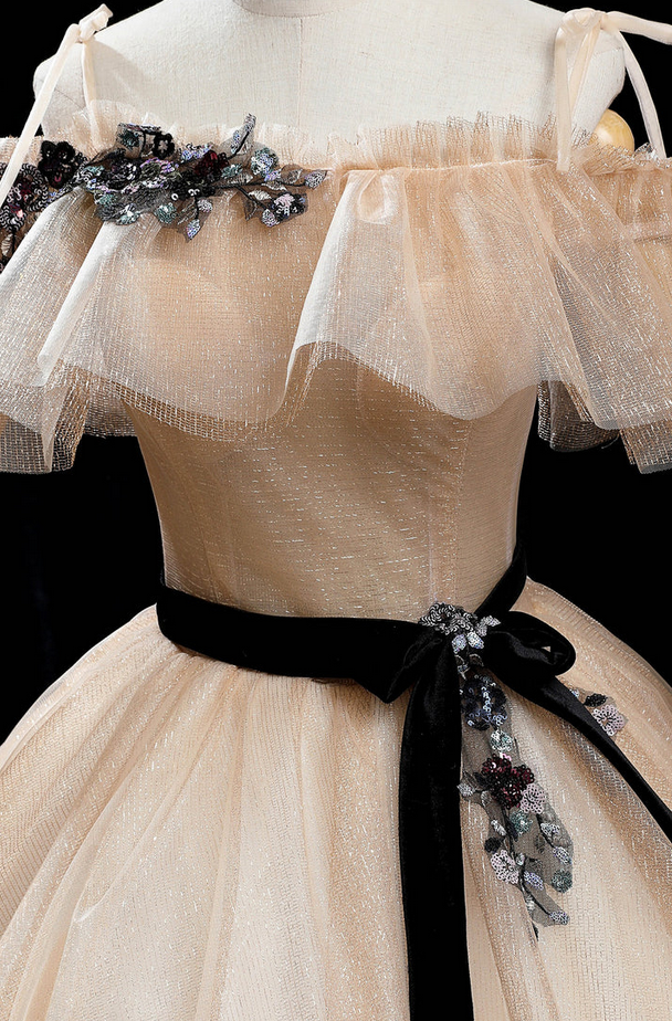 Prom Dresses,tulle sequins long prom dress formal dress,DP24570
