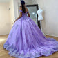 Off Shoulder Quinceanera Dresses Lace Applique Flower Sweet 16 Evening Ball Gown,DS4600